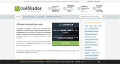 Desktop Screenshot of deafiliados.com